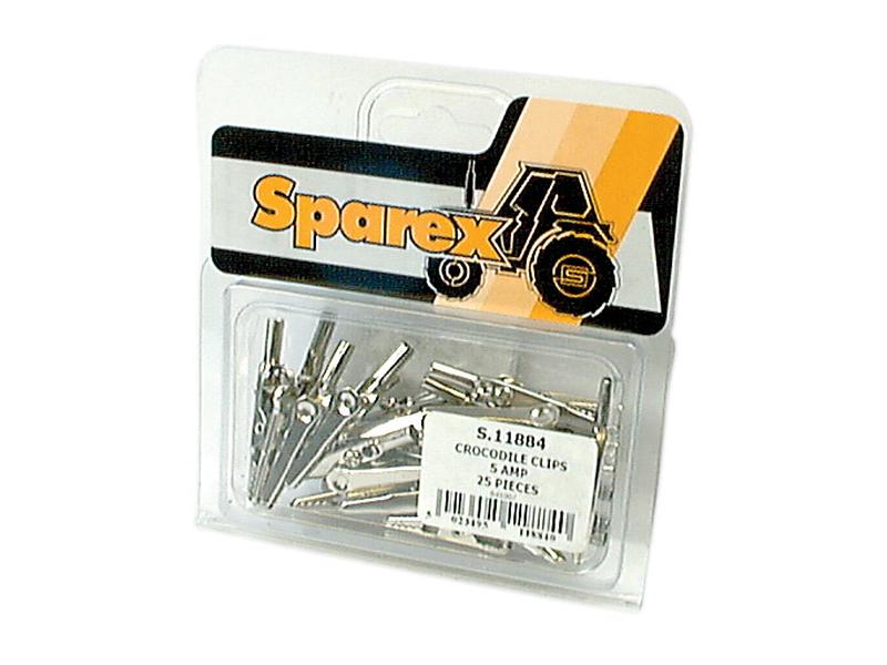 Agripak 25 un. Garra crocodilo - 5.0 Amps (S.11884)