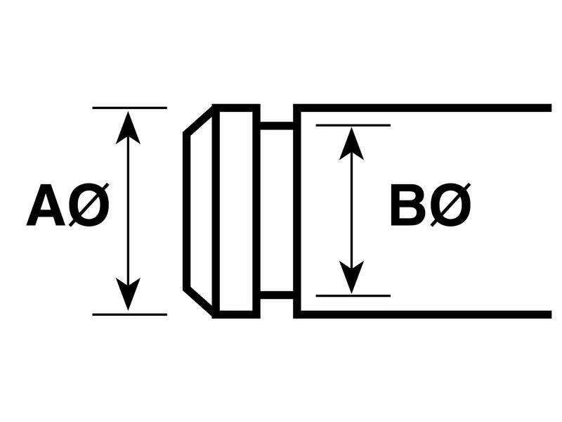 Freio E pol., A Ø 9.53mm B Ø 7.70mm (BS1500) (S.11896)