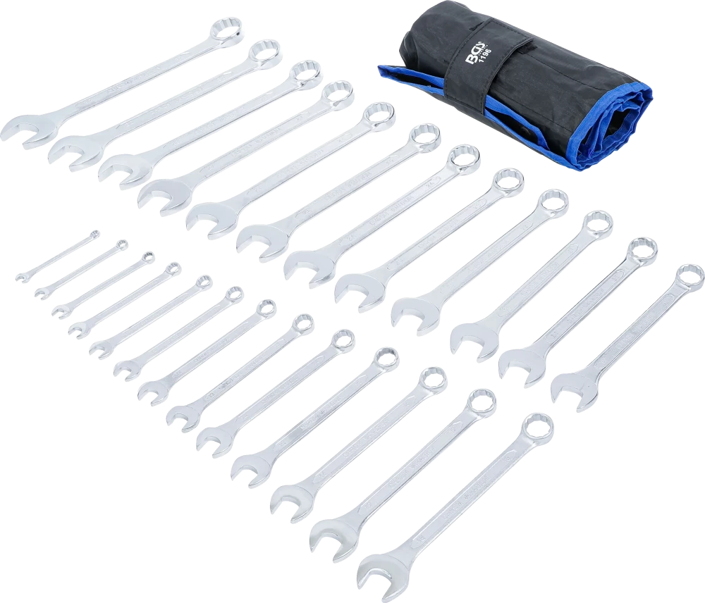 Conjunto de Chaves Combinadas 6-32 mm | 25 Peças | Bolsa Tetron