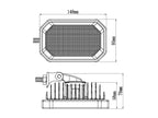 Farol de trabalho LED, 2800 Lumens, 10-30V (S.119778)