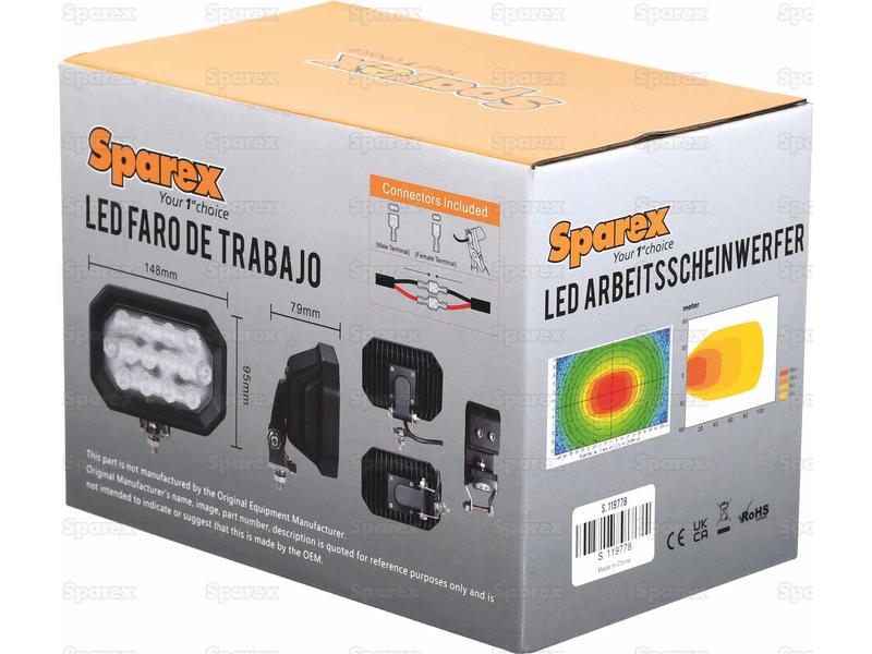Farol de trabalho LED, 2800 Lumens, 10-30V (S.119778)