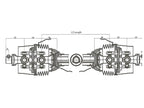 Sparex Transmissão Homocinética - dos dois lados, (Lz) Comprimento: 1010mm, 1 3/8'' x 6 Spline 80° W.A. Slide Lock to 1 3/8 x 6 estrias 80° Homocinetica (S.119796)