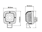 Farol de trabalho LED, 4000 Lumens, 10-30V (S.119891)