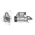 Motor de Arranque - 12V, 3.2 Quilowatts, Engrenagem redutora (Mahle)