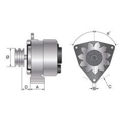 Alternador (Mahle) - 28V, 35 Amps