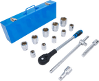 Conjunto de Chaves de Caixa Sextavadas 3/4" | 14 Peças