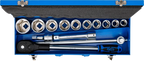 Conjunto de Chaves de Caixa Sextavadas 3/4" | 14 Peças