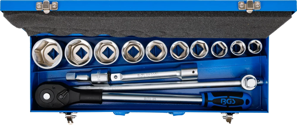 Conjunto de Chaves de Caixa Sextavadas 3/4" | 14 Peças