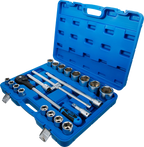 Conjunto de Chaves de Caixa Sextavadas Pro Torque 3/4" | 21 Peças