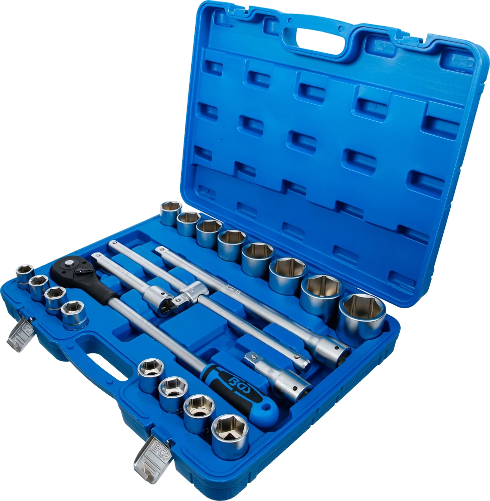 Conjunto de Chaves de Caixa Sextavadas Pro Torque 3/4" | 21 Peças