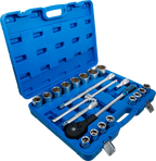 Conjunto de Chaves de Caixa Sextavadas Pro Torque 3/4" | 21 Peças
