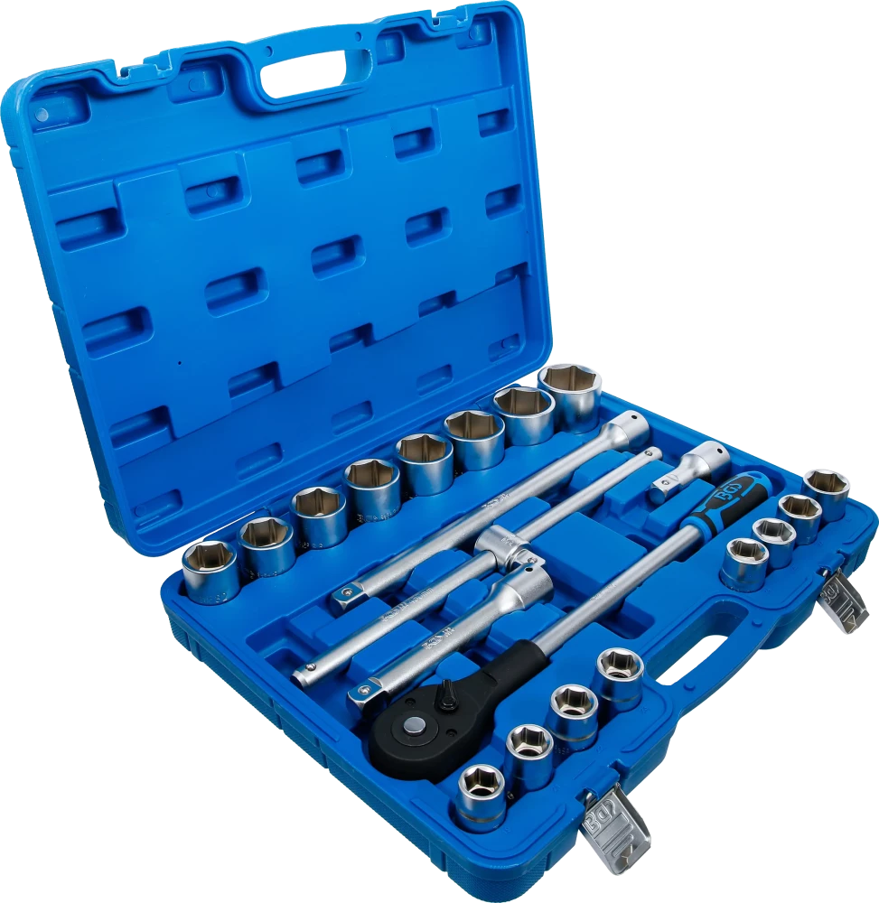 Conjunto de Chaves de Caixa Sextavadas Pro Torque 3/4" | 21 Peças