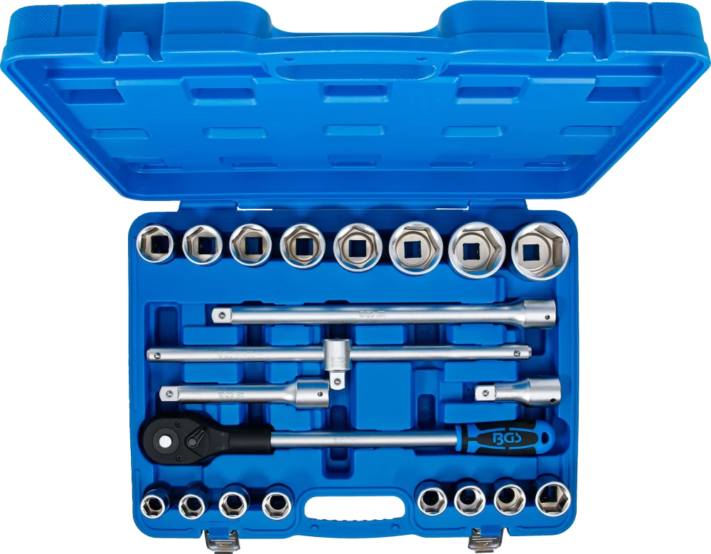Conjunto de Chaves de Caixa Sextavadas Pro Torque 3/4" | 21 Peças