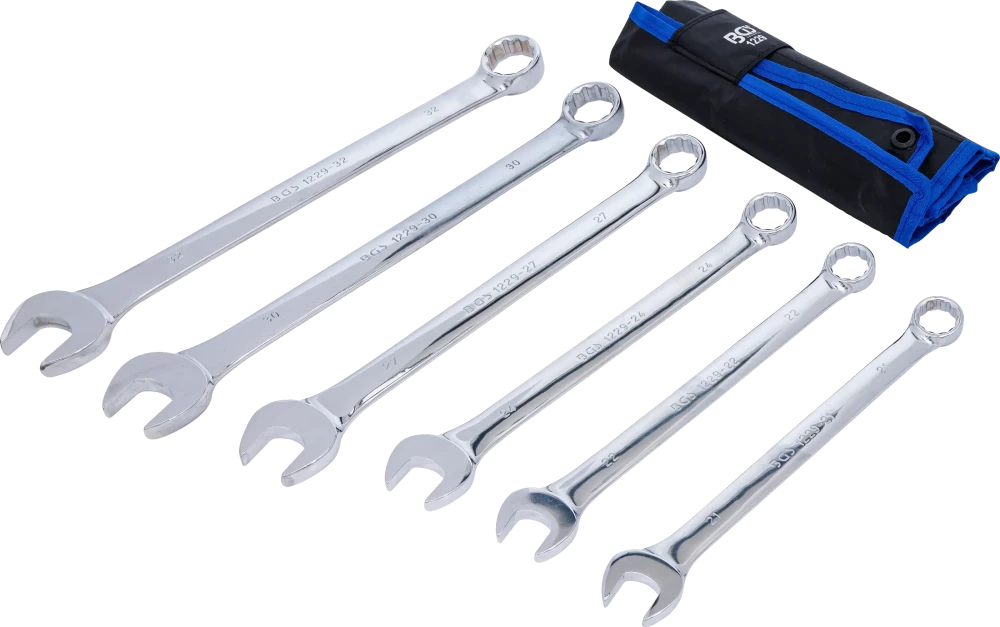 Conjunto de Chaves Combinadas Extra Longas 21-32 mm | 6 Peças