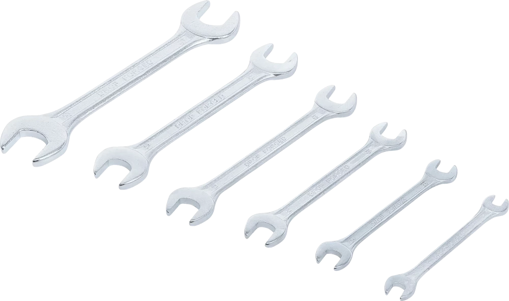 Conjunto de chaves de bocas dupla | 6 x 7 - 18 x 19 mm | 6 peças