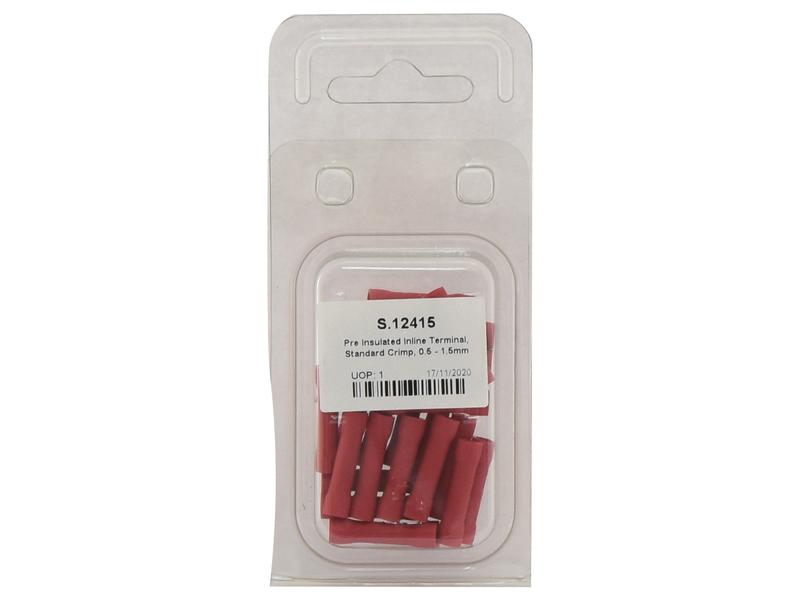 Agripak 25 un. Term. linha pré-isolado 4.0mm Vermelho (S.12415)