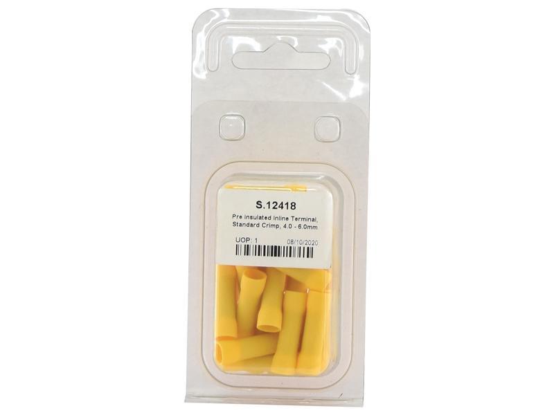 Agripak 25 un. Term. linha pré-isolado 5.0mm Amarela (S.12418)