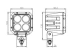 Farol de trabalho LED (Cree Alta Potencia), CISPR 25: Class 3, 7200 Lumens, 10-60V (S.130026)