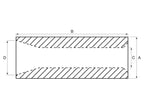 Casquilho bico do carregador frontal - Ø55 x 120mm (Cone 2) (S.130725)