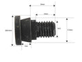 Parafuso C/ Porca- M12x24mm - para Pottinger Aplicavel em: 119013 (S.130999)