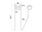 Mola Comp:417mm, Larg:105mm, Ø10mm - para Krone (S.132534)