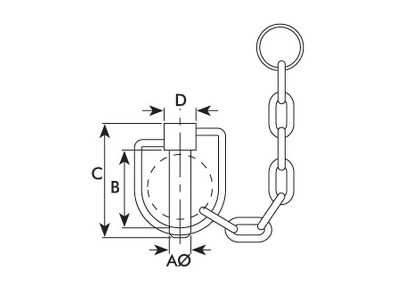 Cavilha estabilizador Ø14mm x 67mm (S.13254)