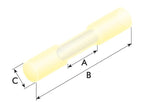 Conector de solda com isolamento termoencolhível Amarela (S.13406)