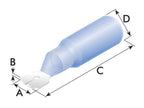 Terminal macho termo retractil Azul (S.13410)