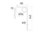 Mola - Ø10mm, Comp: 440mm (S.135890)