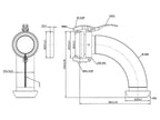 Acoplamento 90° Macho-Fêmea - 6'' (159mm) (galvanizado) (S.136630)