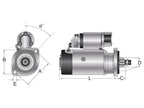 Motor de Arranque - 12V, 3.2 Quilowatts, Engrenagem redutora (Mahle) (S.137295)