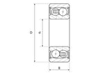NTN SNR Rolamento auto alinhamento (2208G15) (S.138159)