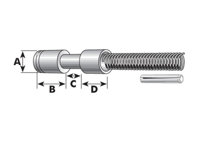Fecho de cardan - Cavilha Ø:12.7mm (S.14105)