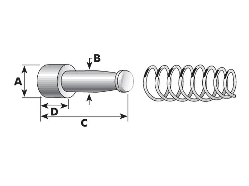 Fecho de cardan - Cavilha Ø:15.75mm (S.14106)