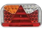 LED Farolim, Funções: 7, Travão / Traseiro / Pisca / Nevoeiro / marcha atrás / Chapa de matricula / Reflector, Esq., 12-36V (S.143044)