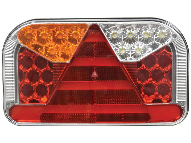LED Farolim, Funções: 7, Travão / Traseiro / Pisca / Nevoeiro / marcha atrás / Chapa de matricula / Reflector, Esq., 12-36V (S.143044)