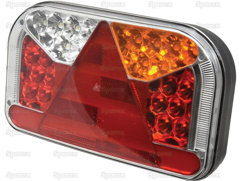 LED Farolim, Funções: 7, Travão / Traseiro / Pisca / Nevoeiro / marcha atrás / Chapa de matricula / Reflector, Dt., 12-36V (S.143045)