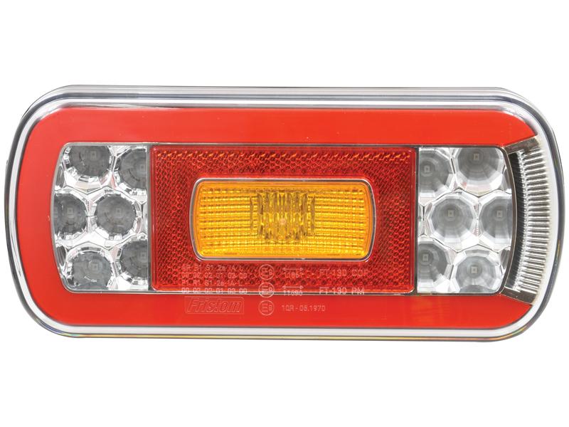 LED Farolim, Funções: 6, Travão / Traseiro / Pisca / Nevoeiro / Chapa de matricula / Reflector, Esq./Dt., 12-24V (S.143046)