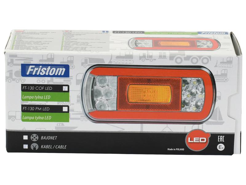 LED Farolim, Funções: 6, Travão / Traseiro / Pisca / Nevoeiro / Chapa de matricula / Reflector, Esq./Dt., 12-24V (S.143047)