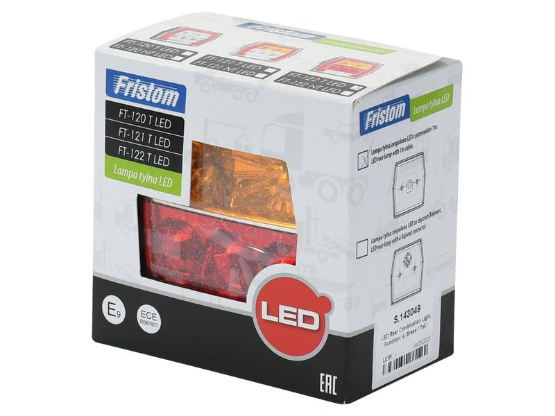 LED Farolim, Funções: 4, Travão / Traseiro / Pisca / Chapa de matricula, Esq./Dt., 12-36V (S.143049)