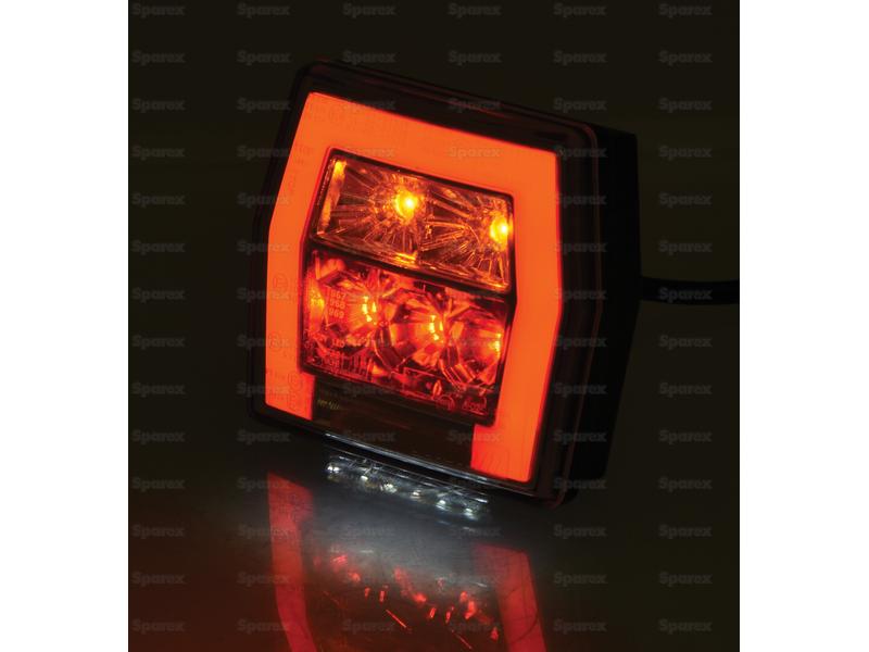 LED Farolim, Funções: 4, Travão / Traseiro / Pisca / Chapa de matricula, Esq./Dt., 12-36V (S.143049)
