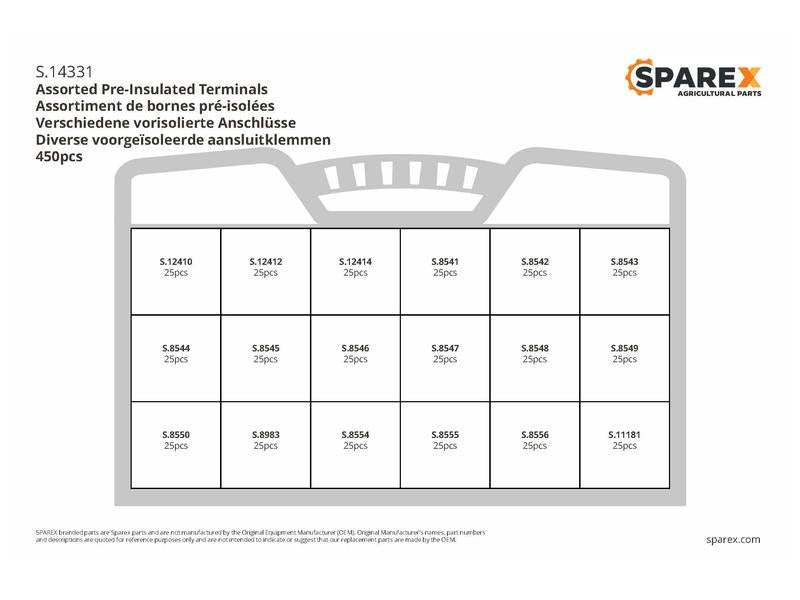 caixa 450 un. Kit Terminais Sortido (S.14331)