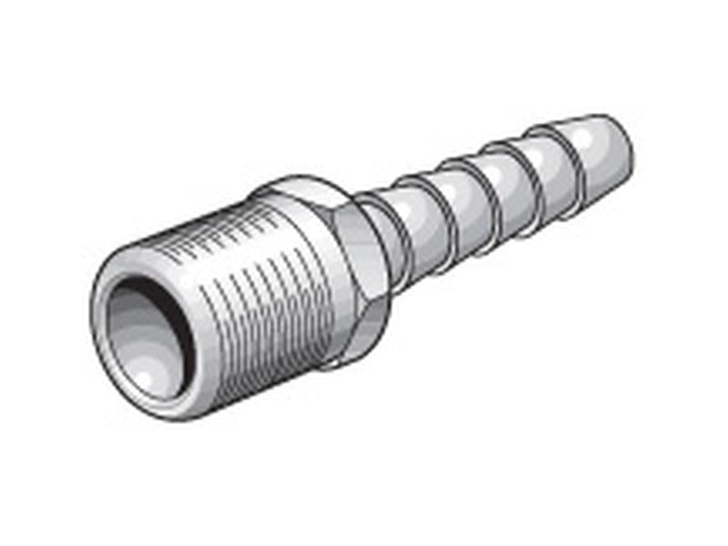 Mangueira de extremidade com diâmetro interno de 1/4'' para rosca macho BSPT com 1/4 (S.14354)
