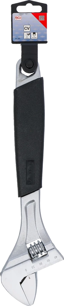 Chave francesa com punho de plástico macio | máx. 36 mm