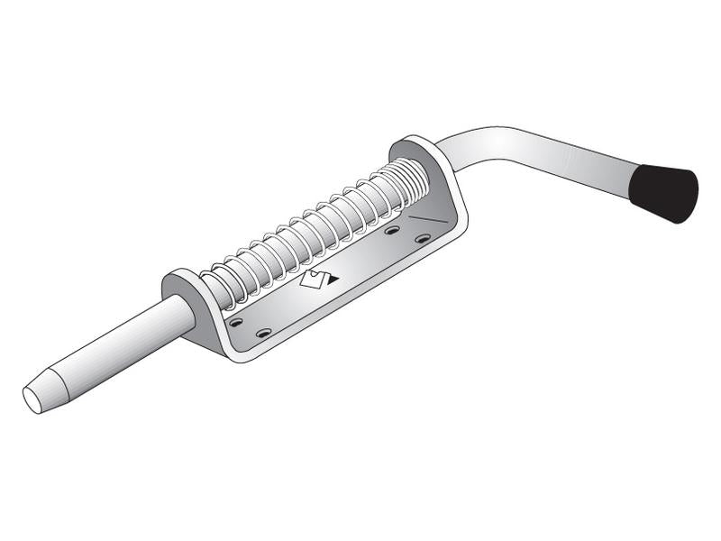Fecho, Diâmetro do parafuso 13mm, Tamanho da placa: 75mm x 40mm (S.14506)