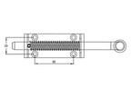 Fecho, Diâmetro do parafuso 13mm, Tamanho da placa: 114mm x 40mm (S.14507)