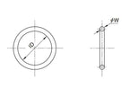 O'ring 1/8'' x 3/4'' (BS210) 70 Shore (S.14524)