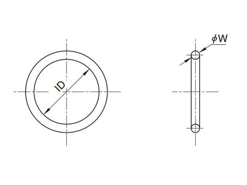 O'ring 1/8'' x 3/4'' (BS210) 70 Shore (S.14524)