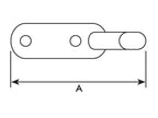 Rope Cleat - Single Ended 140mm (S.14720)