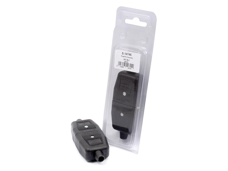 Agripak 3 Pin Macho / Fêmea Fixação 10Amps (S.14745)